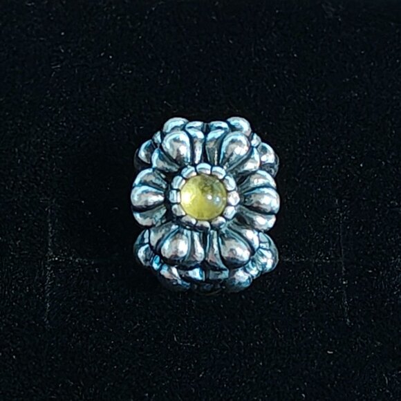 Pandora Jewelry - Authentic Pandora August Birthday Blooms Charm 790580PE Silver & Peridot